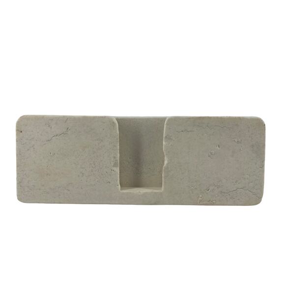 Vintage Ceramic 6-Slot Toothbrush and Cup Holder Wall Mount Antique Bath Reno - Picture 10 of 15